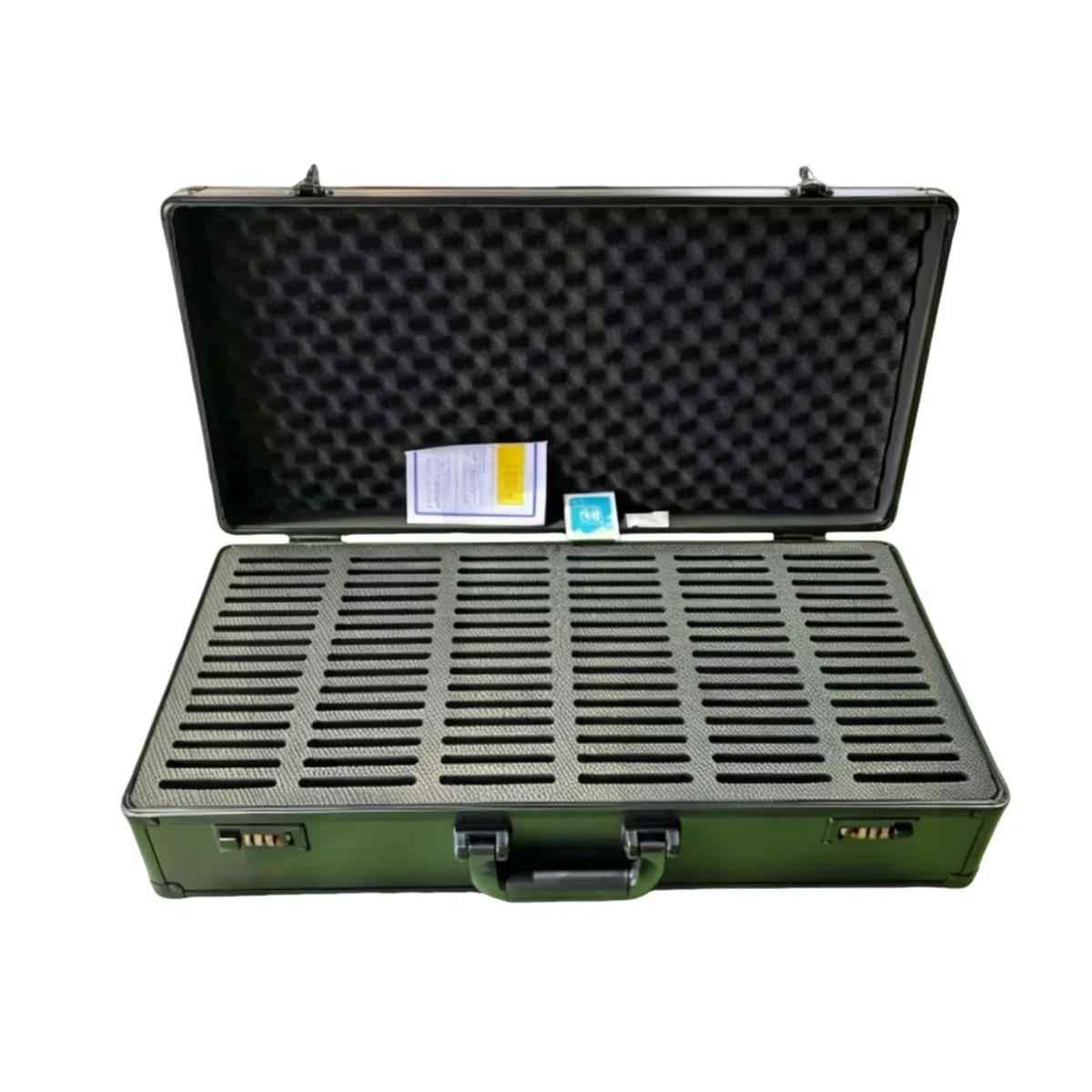 Kartenaufbewahrungskoffer Sammelkarten Box Etui Koffer Hülle mit Tragbarem Design Und Innenfächern für Schutz Transport, 3 Kartenfächer + 45 Steckplätze Mit Zahlenschloss