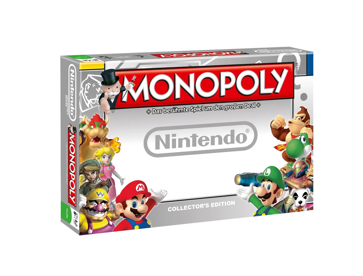 MONOPOLY Nintendo - das berühmte Spiel um den großen Deal mit deinen Nintendo-Helden Zelda, Super Mario und Luigi und 6 exklusiven Sammler-Figuren | Gesellschaftsspiel | Familien-Spiel | Brettspiel-Klassiker |