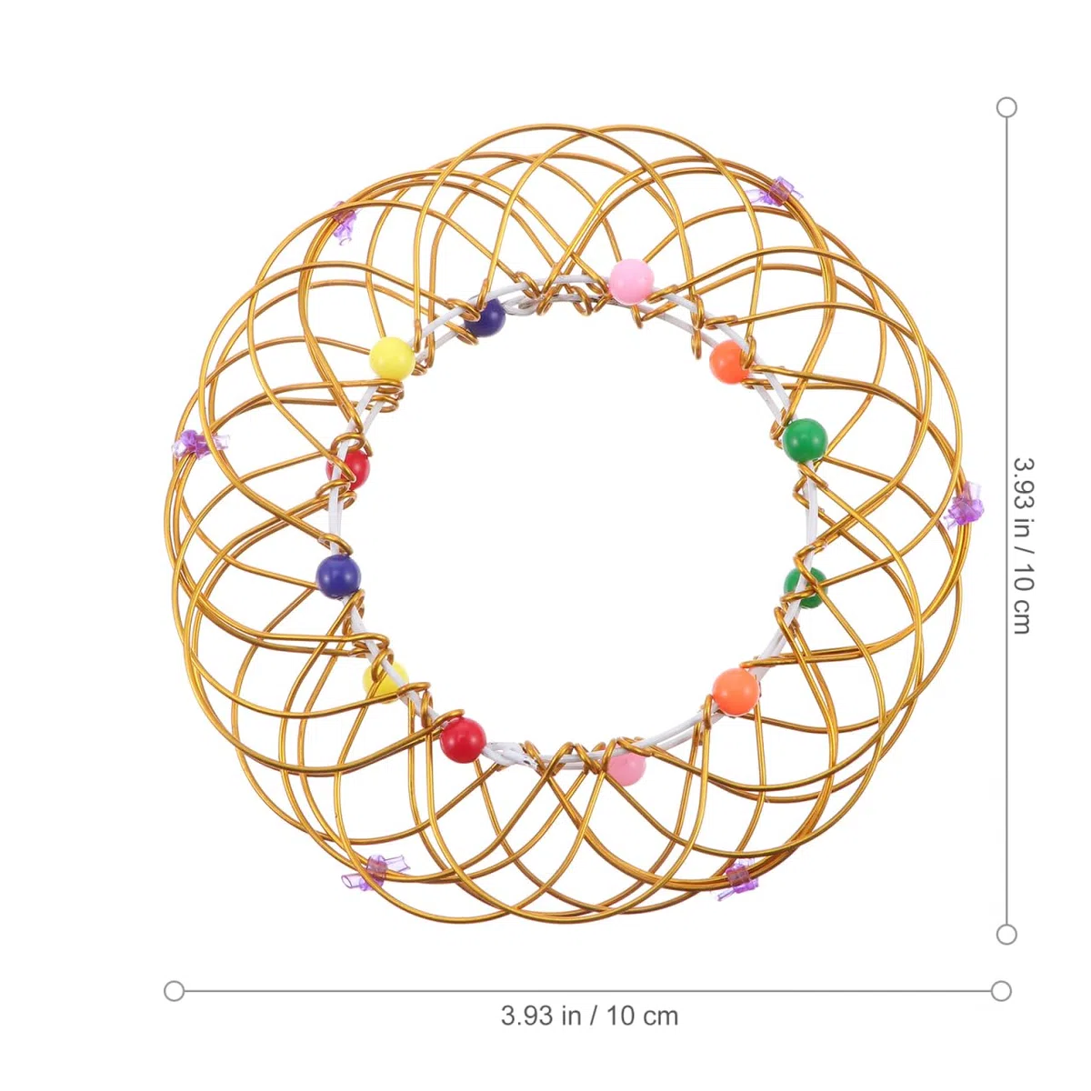 ifundom 8stücke Mandala Zauberblumen-körbe Variationen Für Kreative Spielideen Bunte Eisenring-Ornamente Für Pädagogisches Spielzeug Für Zuhause Und Partys