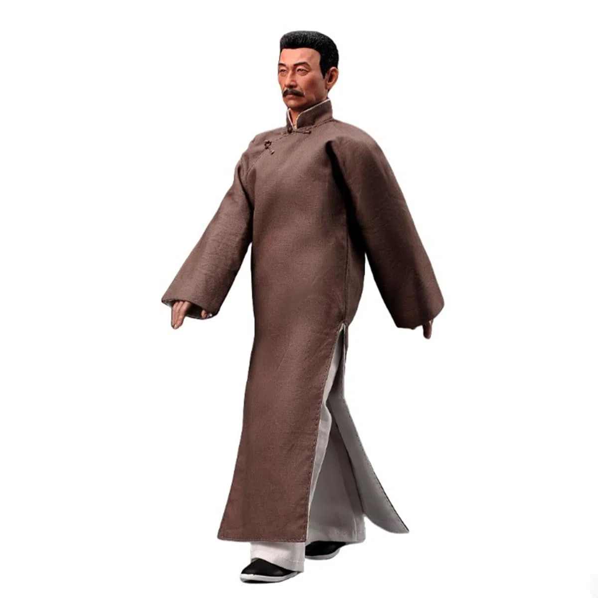 1/6 Scale Mann ActionFigurn Kopf&Body&Kleidung Set Miniature Figur Collectible 12inch Flexible Man's Models Chinese Celebrities Writer Zhou Shuren LuXun militär Durable Body(Grey)
