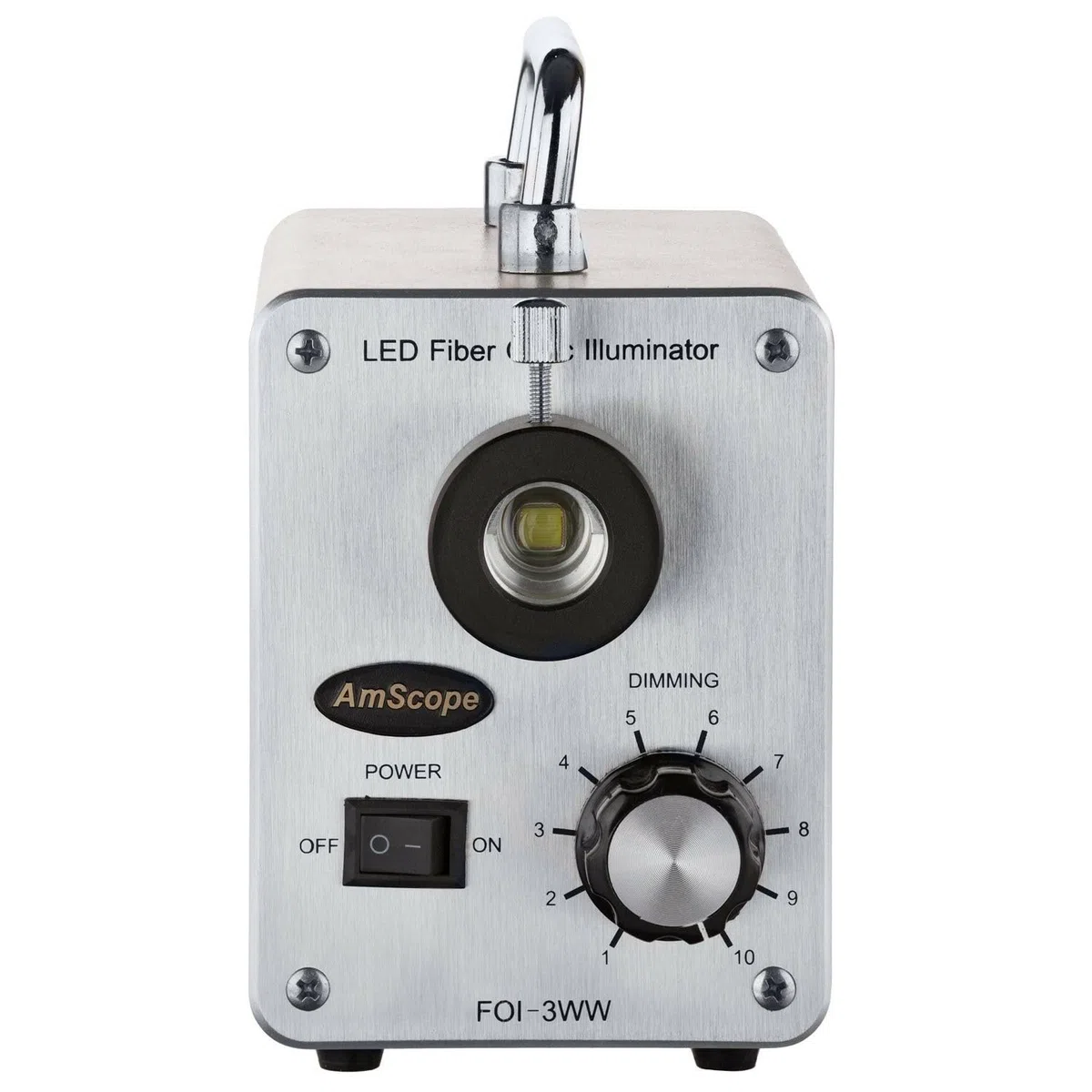AmScope LED-30WY 30W LED Fiber Optic Dual Schwanenhalsleuchten Mikroskop Illuminator