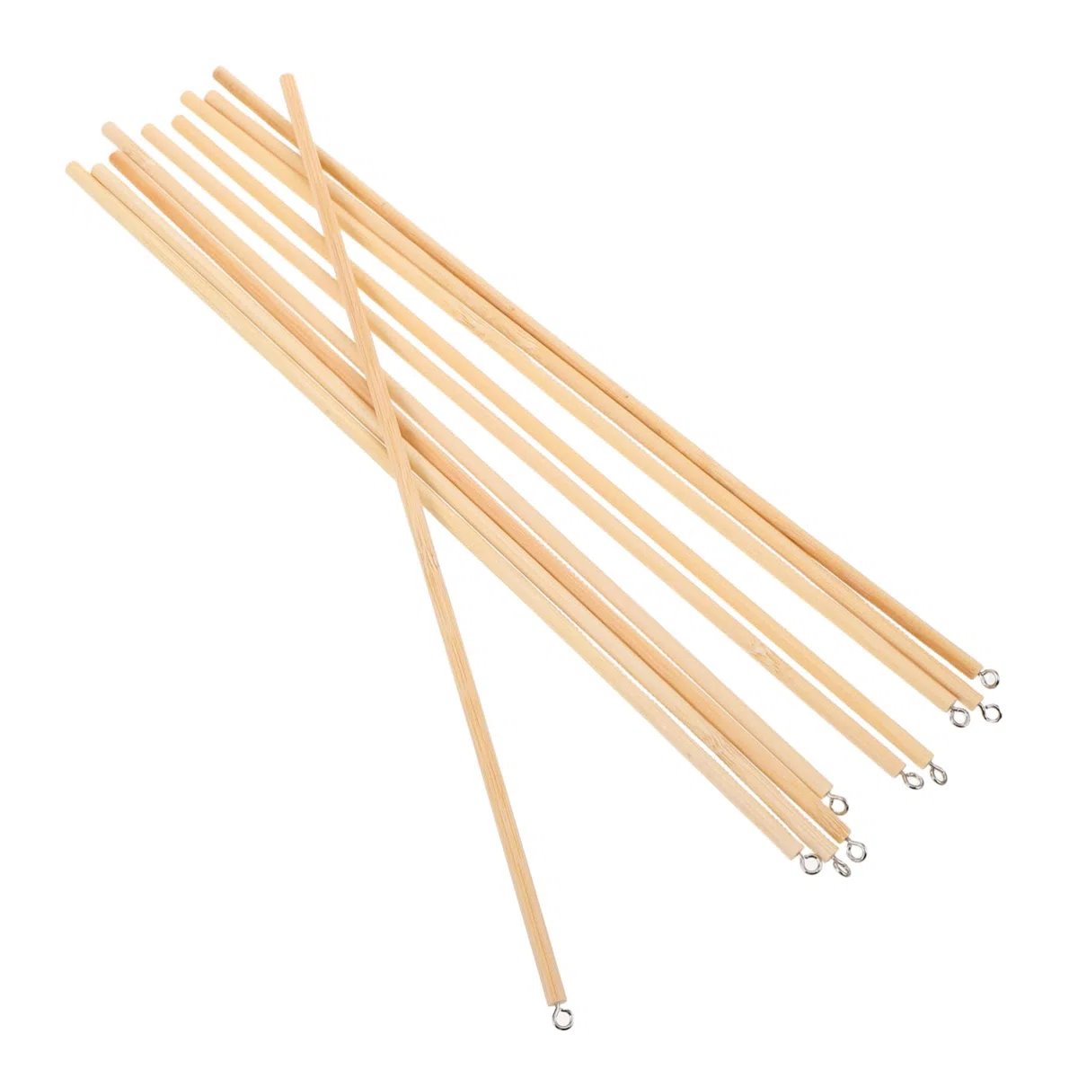 ULTECHNOVO 10 Stück Holzpuppenstäbe und Metall mit Ergonomischem Design und Strapazierfähigem Material für Traditionelle Chinesische Schatten Marionettenshows