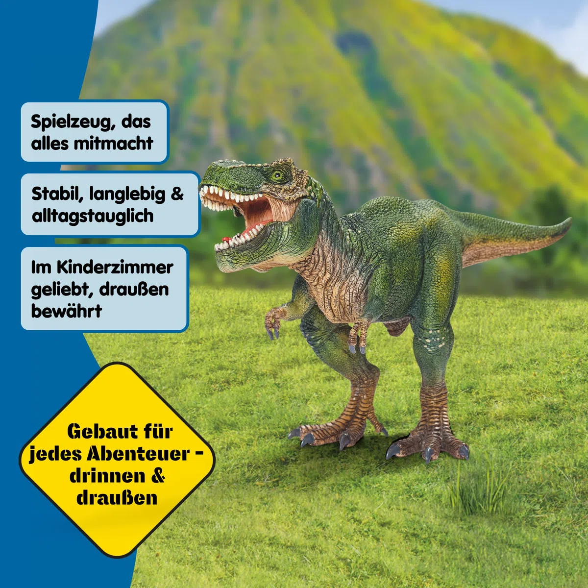 SCHLEICH Dinosaurs | Tyrannosaurus Rex 14525 | detailgetreuer Dino mit beweglichem Kiefer | tolles Geschenk für Mädchen und Jungen Dinosaurier Spielzeug ab 3 Jahre | 28 x 10 x 14 cm