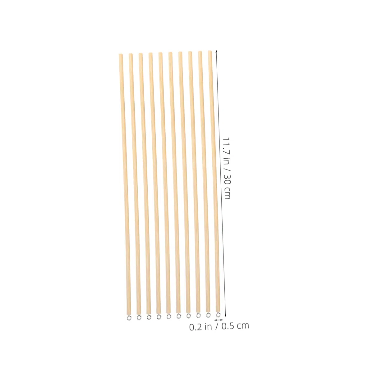 ULTECHNOVO 10 Stück Holzpuppenstäbe und Metall mit Ergonomischem Design und Strapazierfähigem Material für Traditionelle Chinesische Schatten Marionettenshows