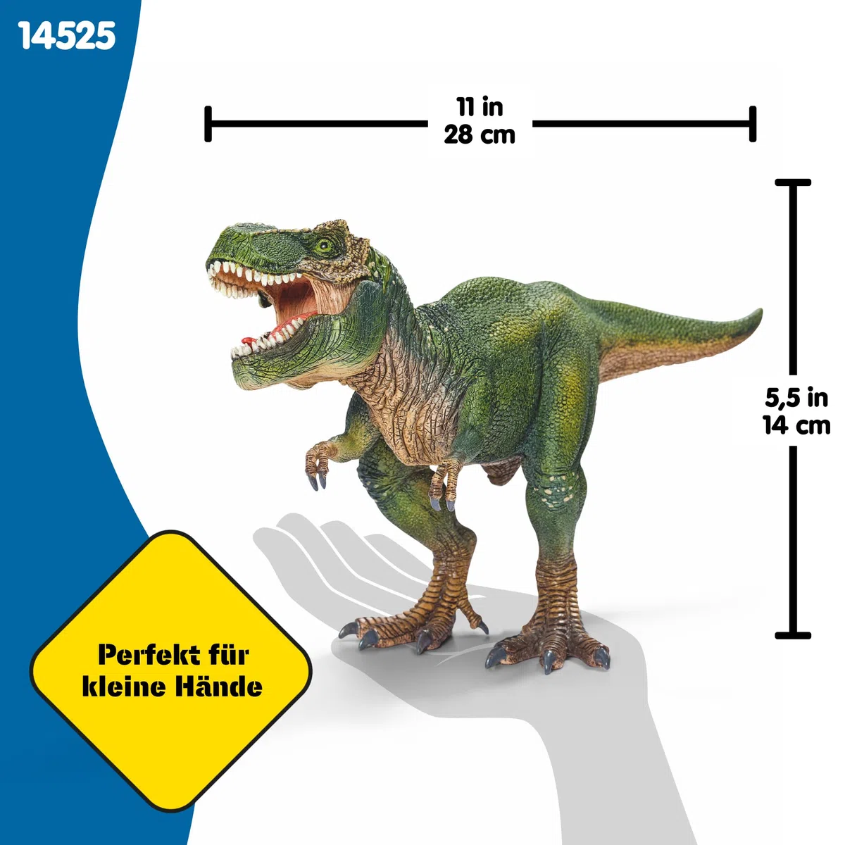 SCHLEICH Dinosaurs | Tyrannosaurus Rex 14525 | detailgetreuer Dino mit beweglichem Kiefer | tolles Geschenk für Mädchen und Jungen Dinosaurier Spielzeug ab 3 Jahre | 28 x 10 x 14 cm