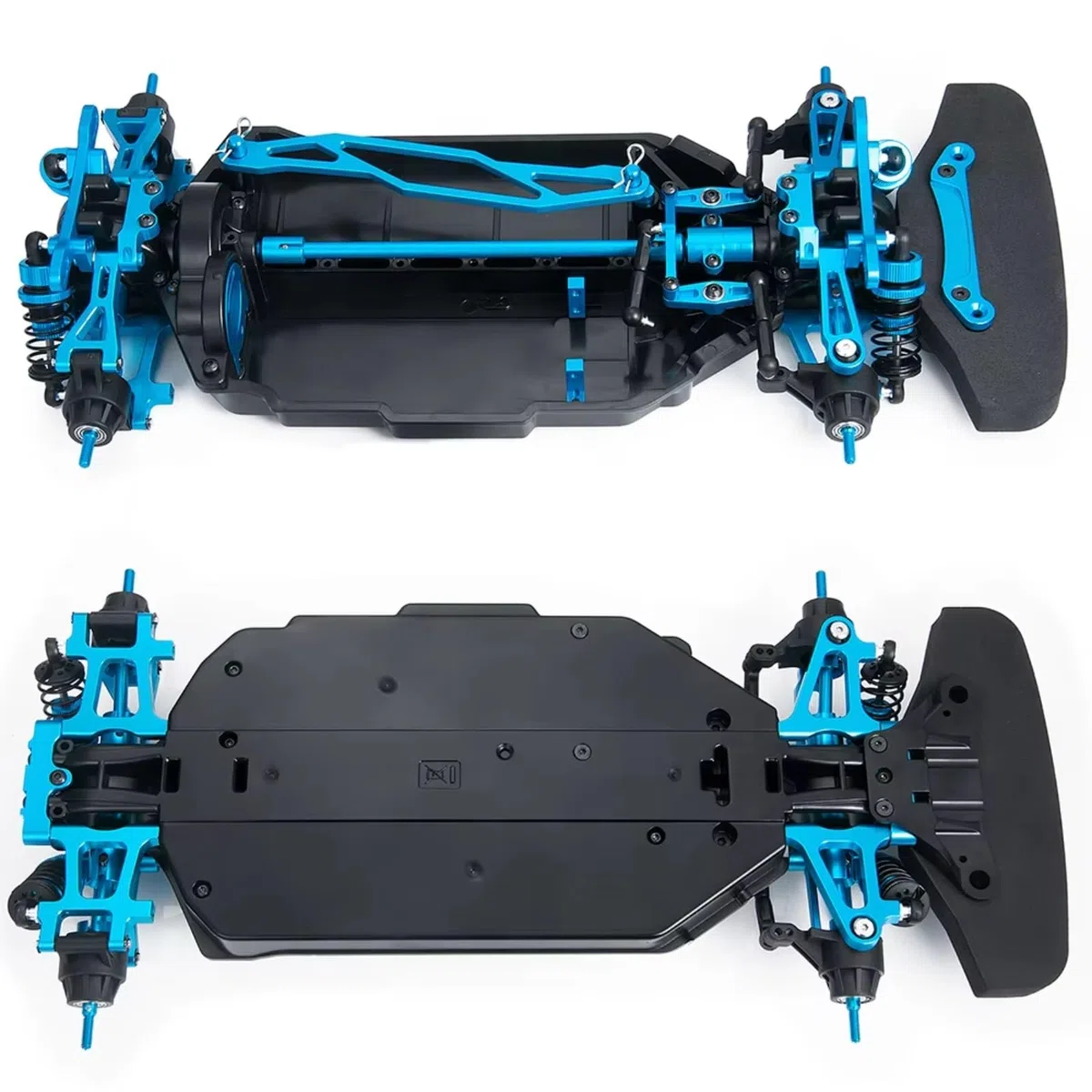 Für Tamiya Für TT02 1/10 Metall Kunststoff Für Chassis Rahmen Montiert Set RC Modell Auto Upgrade Teile RC Rahmen Chassis