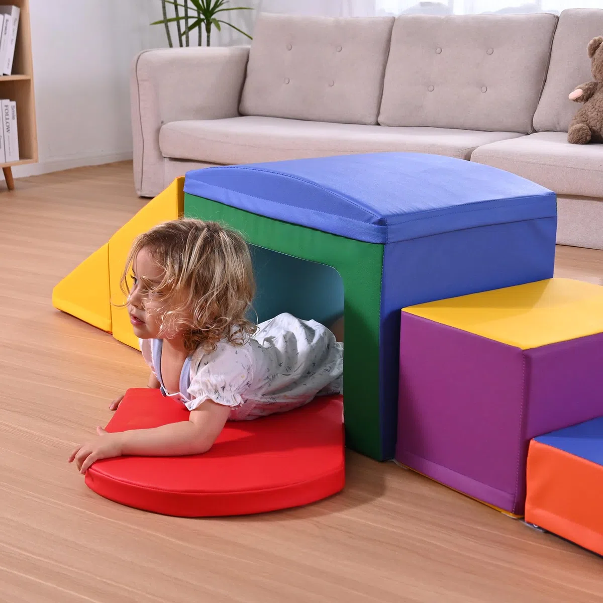 Kinder Schaumstoffbausteine, große Schaumstoffbausteine, Indoor-Kletterblöcke, Kinderklettergerüste (bunt-6)