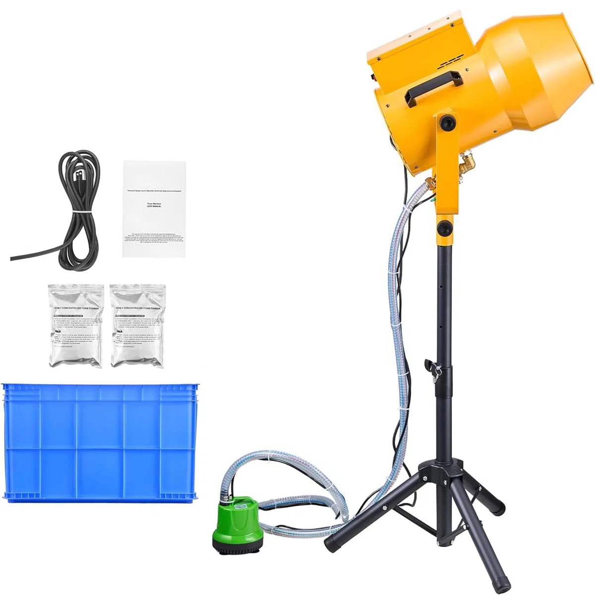 1000-W-Schaummaschine mit Stativ, Pumpe, Schlauch und Kanone