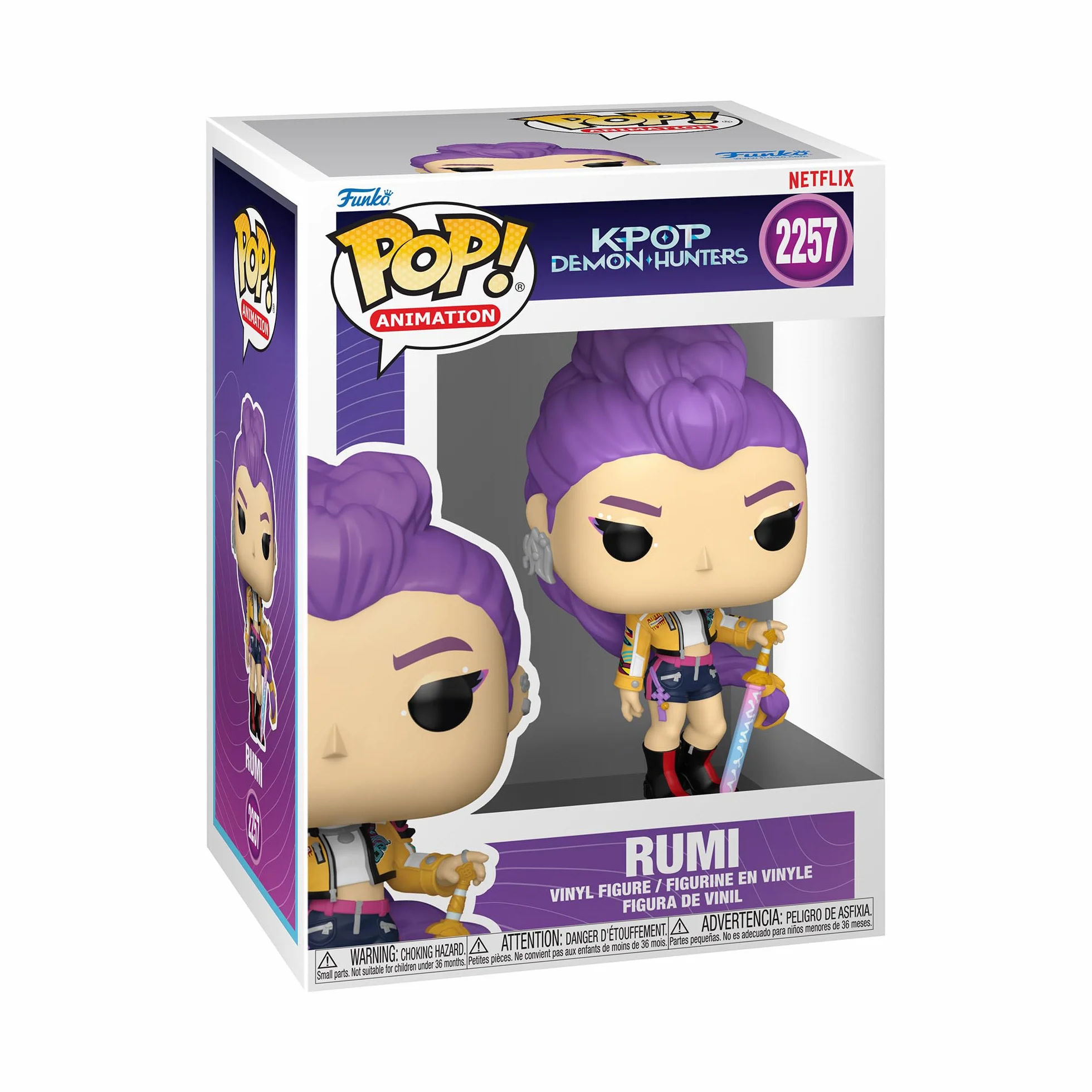 Funko Pop! Animation: KPop Demon Hunters - Rumi - Vinyl-Sammelfigur - Geschenkidee - Offizielle Handelswaren - Spielzeug Für Kinder und Erwachsene - Movies Fans