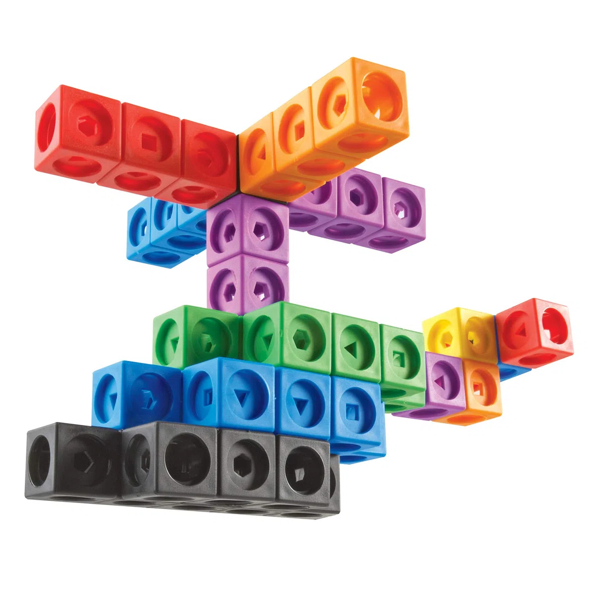 Learning Resources MathLink Steckwürfel, 100-teiliges Set, Kinder ab 5 Jahren, Mathe Würfel zum Zählen, Muster Legen und Feinmotorik trainieren, Lernspielzeug in 10 Farben