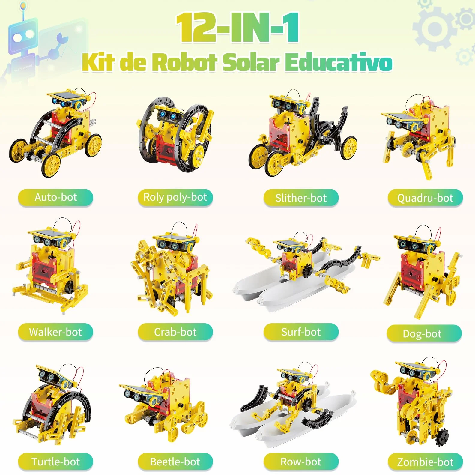 Hot Bee Solar Roboter Kinder, Experimente für Kinder ab 6-10, Geschenk Junge 8 9 10 11 12 Jahre, Spielzeug ab 8-12 Jahre für Jungen