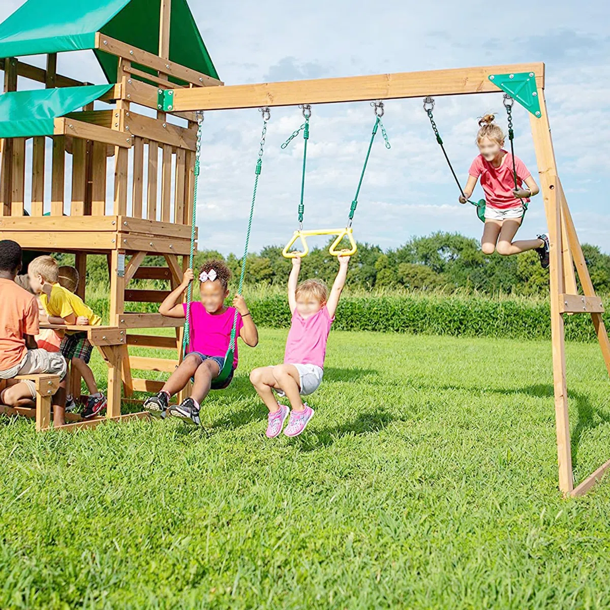 SELEWARE Strapazierfähige Schaukelaufhänger mit Lagern, 2er-Pack - Edelstahl-Veranda-Schaukel-Hardware für Terrasse & Spielplatz, leise Drehhaken - strapazierfähige Schaukel-Hardware für drinnen