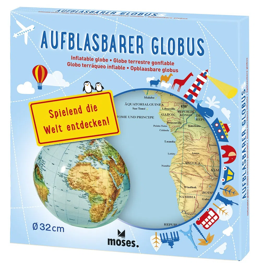 Moses 37535 . Aufblasbarer Globus | Weltkarte