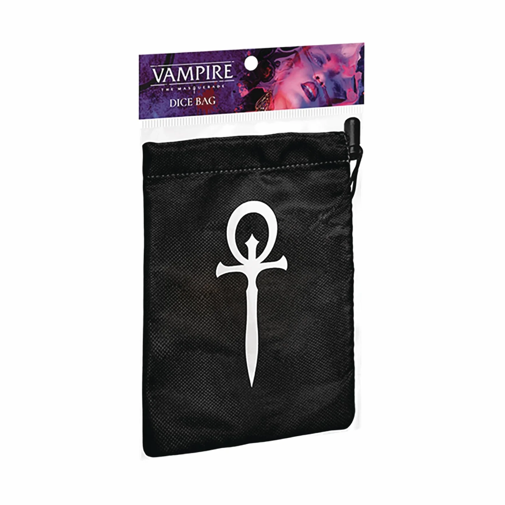 Renegade Game Studios | Vampire: The Masquerade 5th Edition RPG Würfelbeutel | Offizielles Rollenspielzubehör | Weiches Doppelt Gefüttertes Gewebe & Kordelzugverschluss, Schwarz