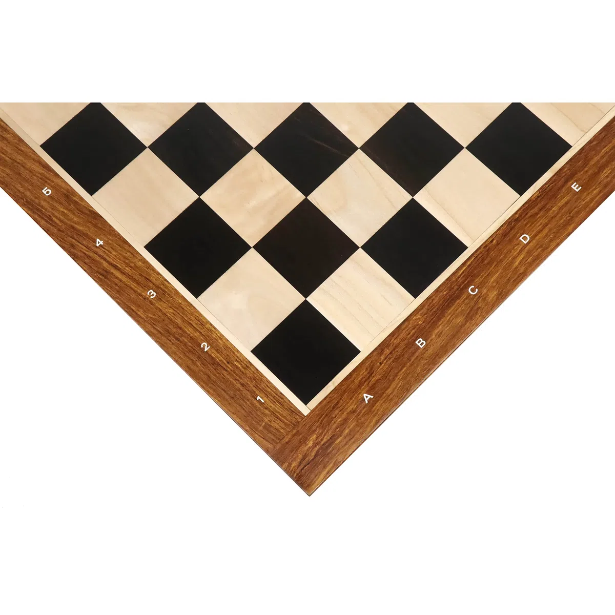 RoyalChessMall-23 Schachbrett aus massivem Ebenholz und Ahornholz 60 mm quadratisch - Algebraische Notation…