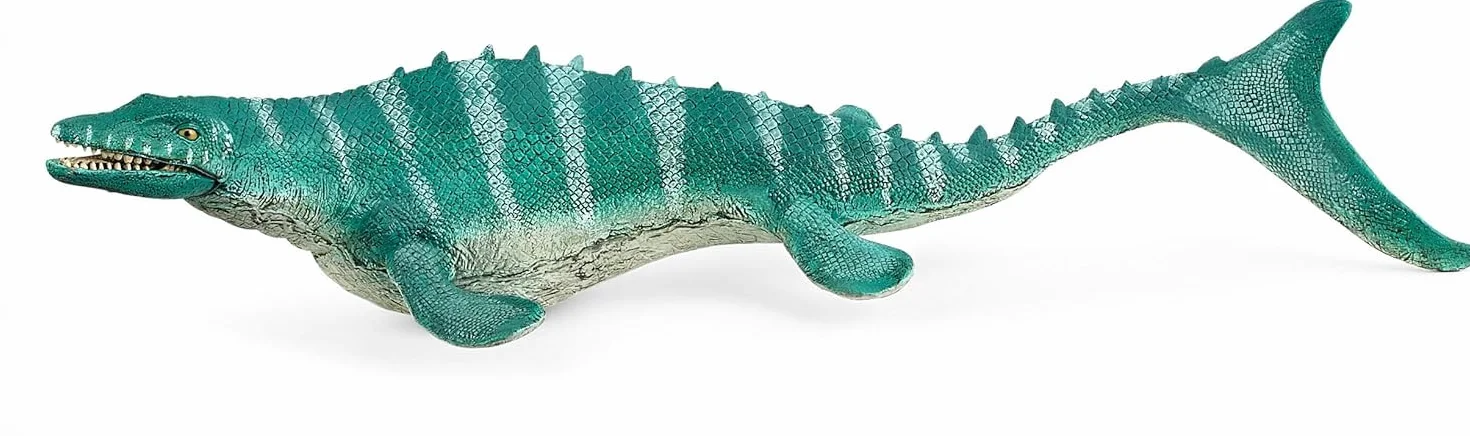 SCHLEICH Dinosaurs | Mosasaurus 15026 | detailgetreuer Dino mit beweglichem Kiefer | hochwertige Figur zum Sammeln | Geschenk für Mädchen & Jungen | Dinosaurier Spielzeug ab 3 Jahre | 32 x 12 x 7 cm