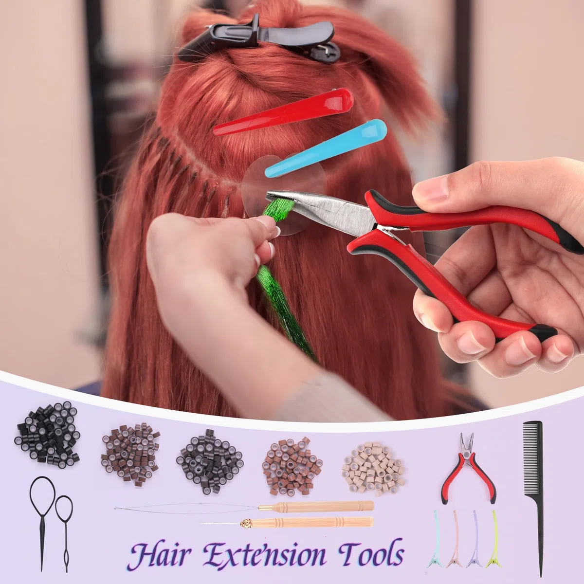 4000 Hair Tinsel,48 Inches Haar Lametta mit Werkzeug,20 Farben Glitzer Haarsträhnen zum Flechten Haar Lametta,Sparkle Tinsel Hair Extensions für Frauen Mädchen Kinder Cosplay Party Zubehör (20 Farben)