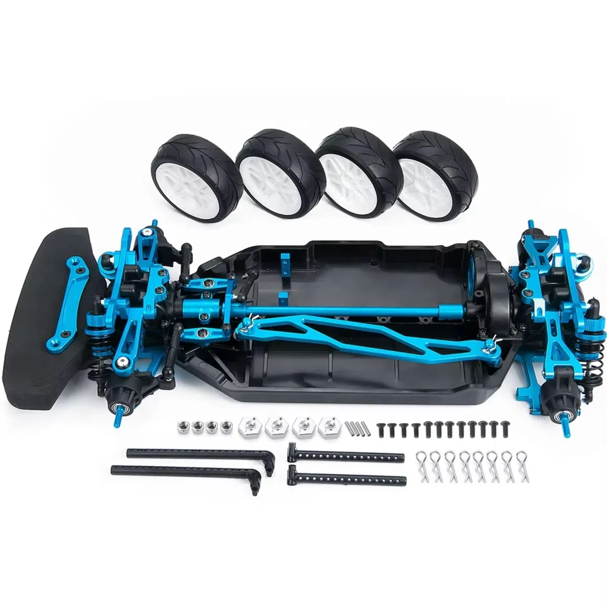 Für Tamiya Für TT02 1/10 Metall Kunststoff Für Chassis Rahmen Montiert Set RC Modell Auto Upgrade Teile RC Rahmen Chassis