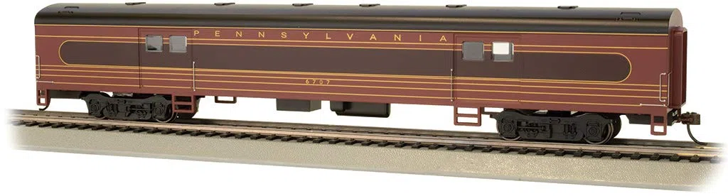 Bachmann Züge – 72' glatte Seite Gepäckwagen – PRR #6707 – Flotte der Moderne – Maßstab HO