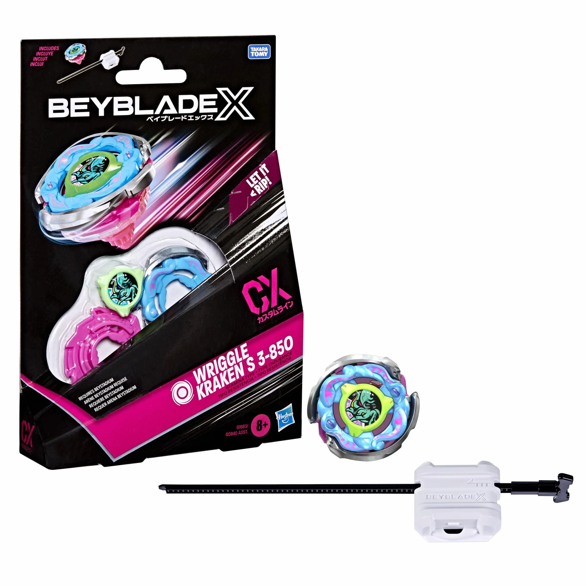 Hasbro Beyblade X Wriggle Kraken S 3-85O CX Starter Pack Kreisel und Starter