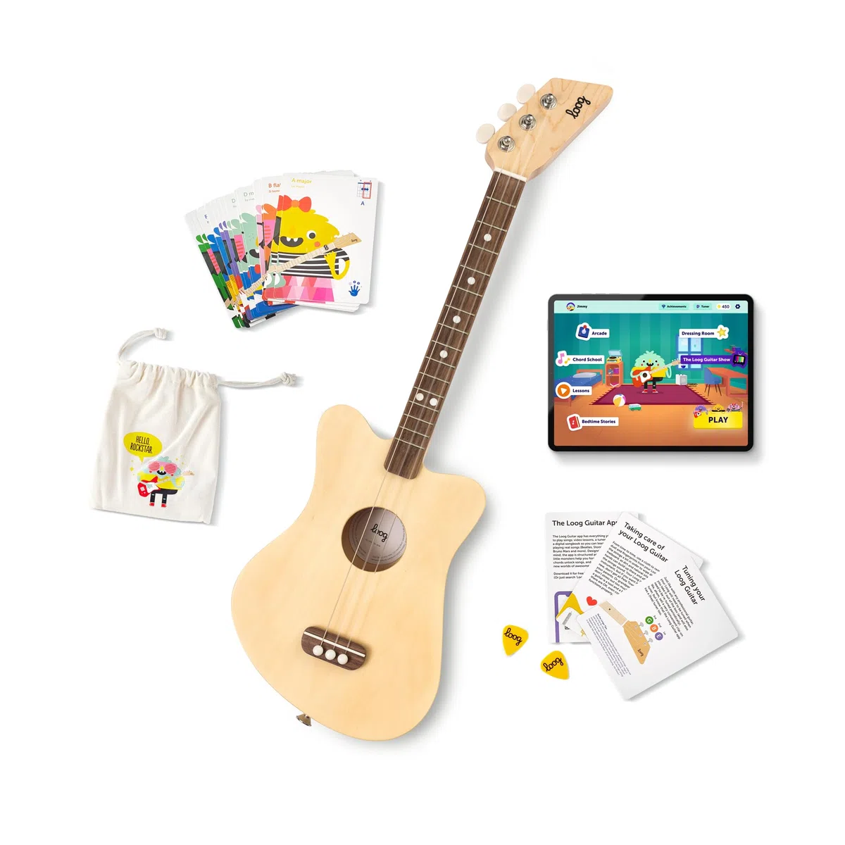 Loog Guitars Mini Natural Kindergitarre