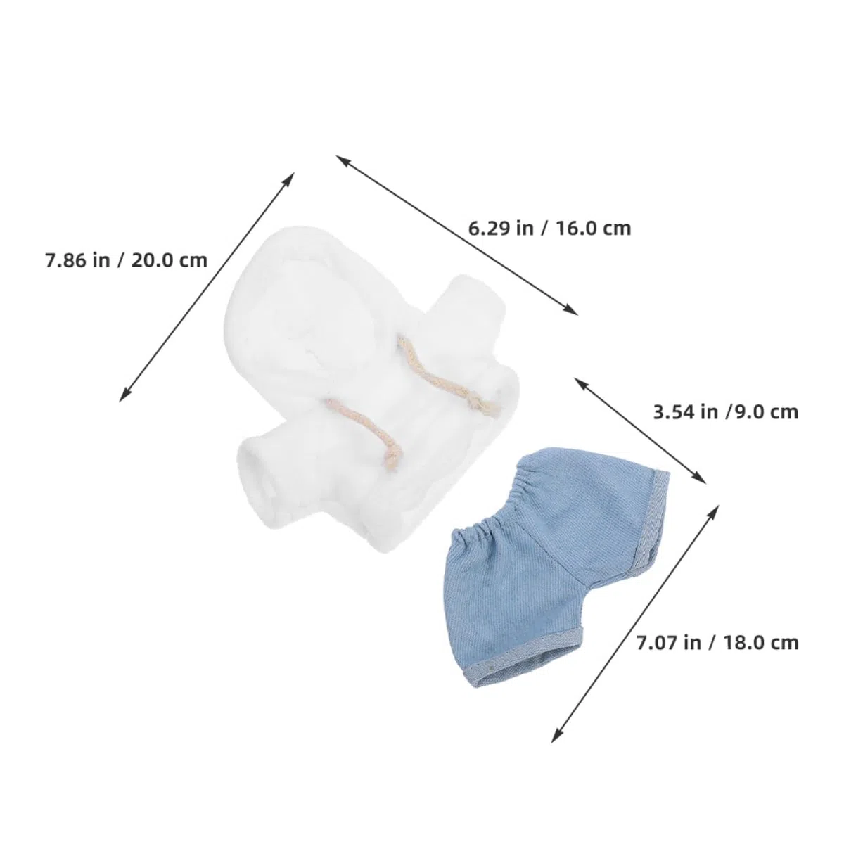 Toddmomy Plüschpuppen-Kleidungsset Mit Kapuzenpullover Und Hose Für Kuscheltiere 30Cm Puppenkleidung Für Kinder Zum Spielen Und Anziehen
