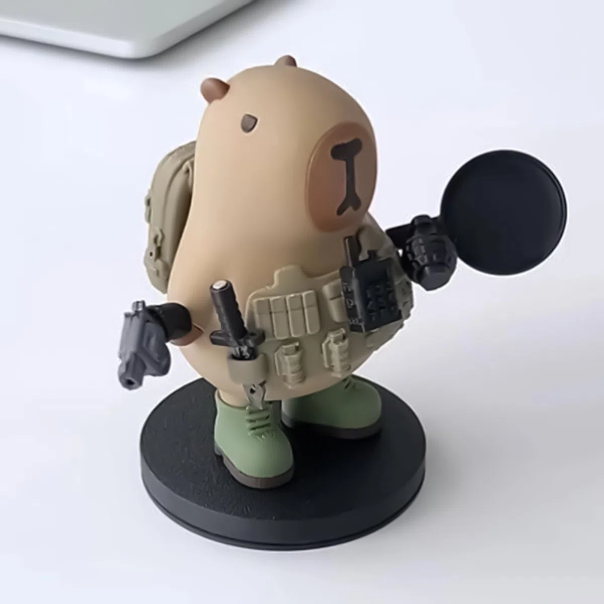 Generisch Magnetisches Capybara-Spezialkräfte Schreibtischspielzeug - Abnehmbare 3D-Druck Dekofigur, Niedliches Sammlerstück für Büro & Zuhause | Originelles Geschenk