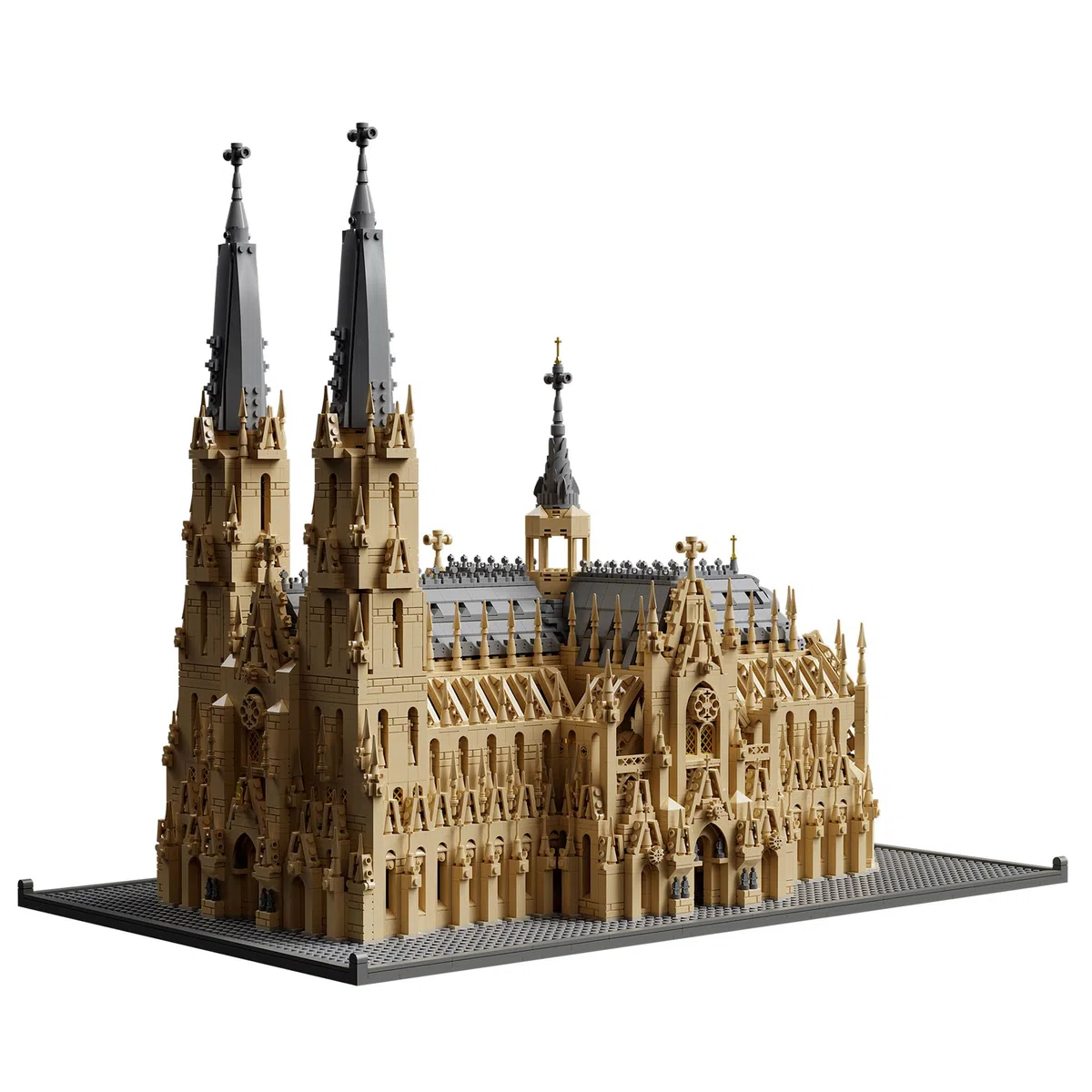KYLON Architektur Kölner Dom Klemmbausteine Set, B6300B Modular Kirche, 6028 Teile Gotisches Modular Building Modell Bausatz, Sammlerstück für Erwachsene, Mit Originalverpack