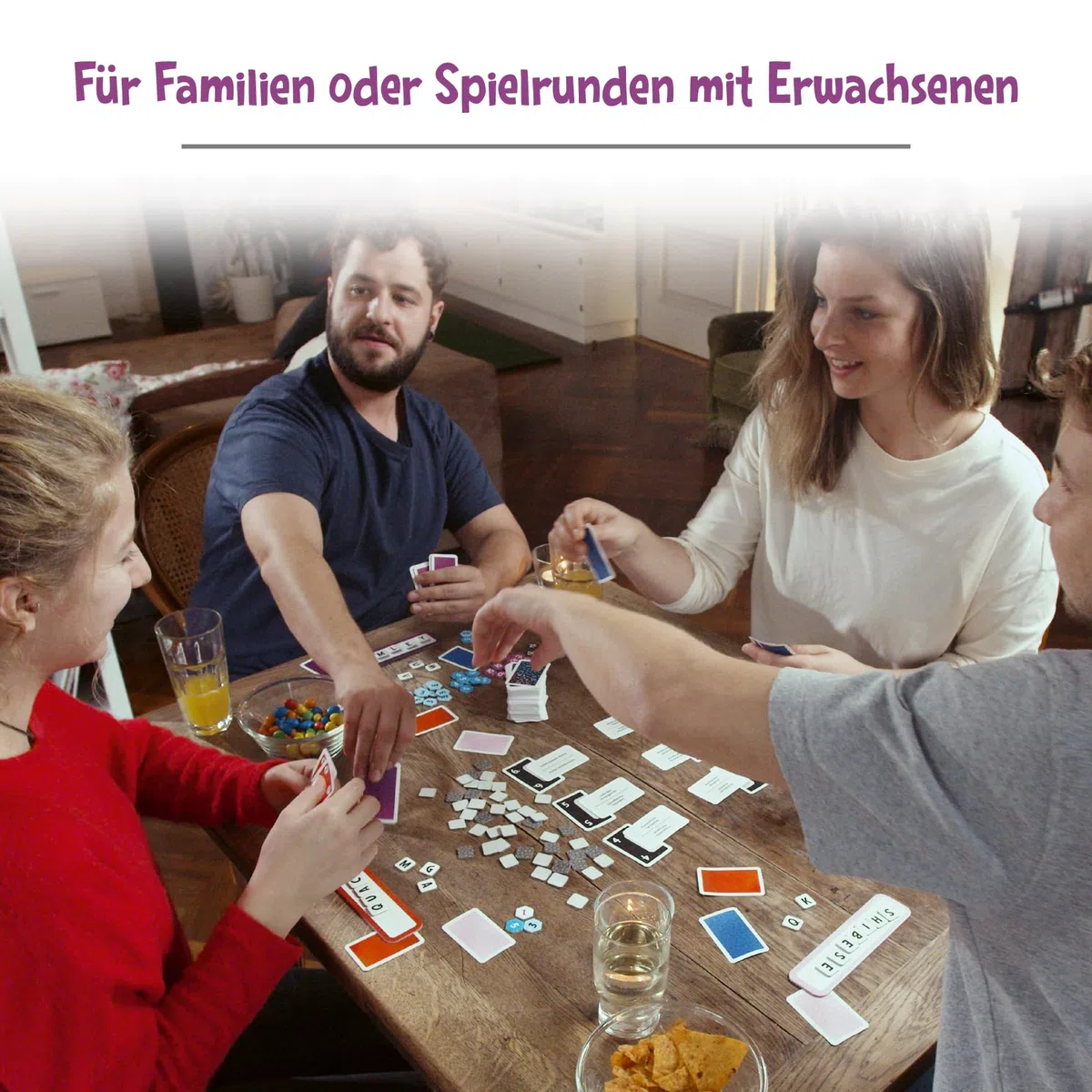 Ravensburger 26837 - Krazy Wordz - Gesellschaftsspiel für die ganze Familie, Spiel für Erwachsene und Kinder ab 10 Jahren, Partyspiel, Silvesterspiel für 3-8 Spieler - mit 240 Spielkarten