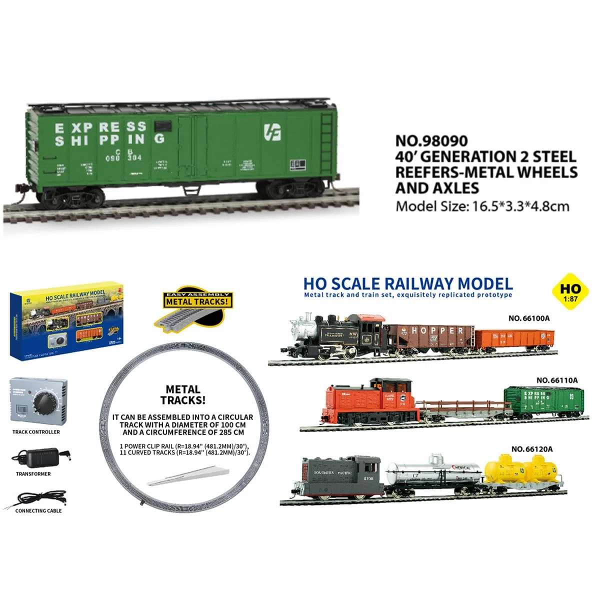 Retro Dampflok Modell Bausteine, 1:87 HO Dampflok DDT Eisenbahnmodell-Set mit Schienen, Dampfzug Modell, Amerikanische Dampflok, Lokomotive Set Eisenbahn für Erwachsene