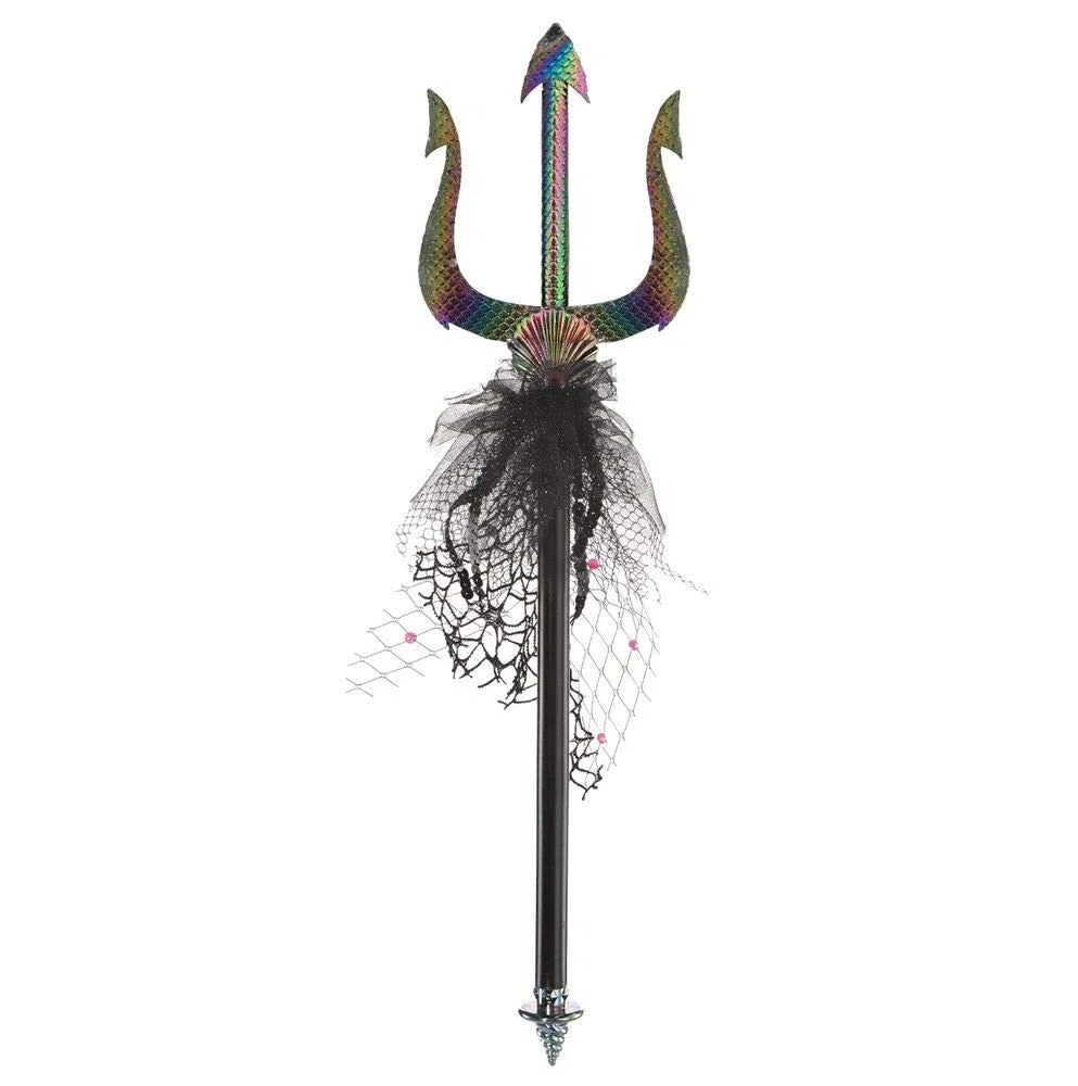 shoperama Dreizack Trident Meerjungfrau Sirene Nixe Dämonin Kostüm-Zubehör Accessoire Schuppen Waffe Poseidon Neptun Wassermann