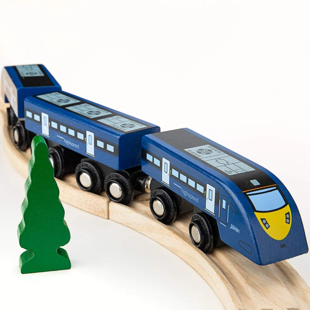 Bigjigs Rail Hochgeschwindigkeitszug Eins – Kompatibel mit Anderen großen Eisenbahnmarken