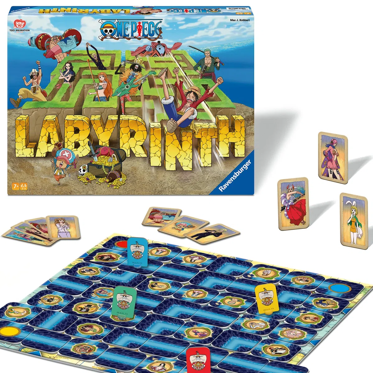 Ravensburger 22887 - One Piece Labyrinth - Der Spieleklassiker für 2-4 Spieler ab 7 Jahren im Look Einer der erfolgreichsten Anime-Serien Aller Zeiten