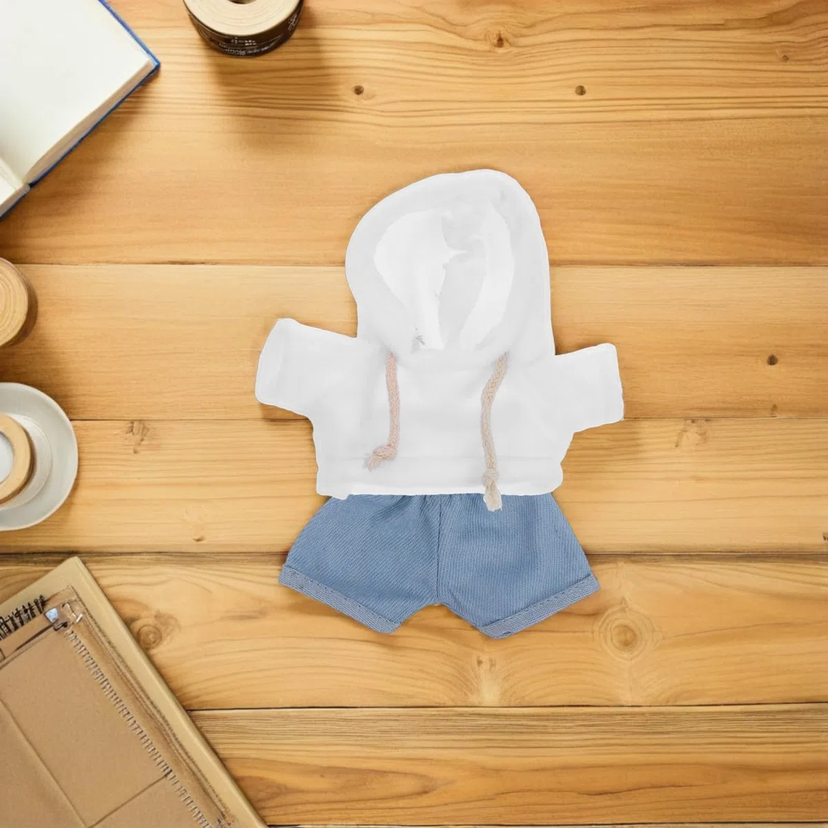 Toddmomy Plüschpuppen-Kleidungsset Mit Kapuzenpullover Und Hose Für Kuscheltiere 30Cm Puppenkleidung Für Kinder Zum Spielen Und Anziehen