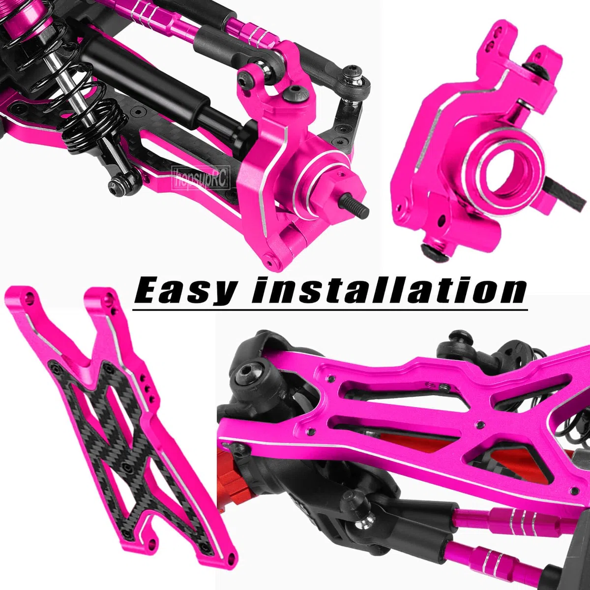 RC Shocks&Arms&Caster Blocks Hubs & 25T Direct Mount Servo Saver & Steering Bellcranks & CVD & Support & Gear & Center Drivesshafts & Turnbuckles Links Parts for 1/10 Big Rock 4X4 V3 3S BLX,