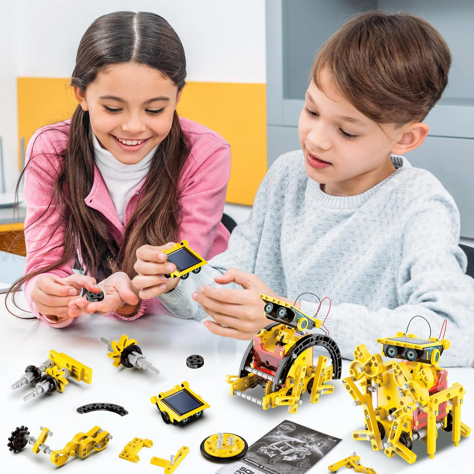 Hot Bee Solar Roboter Kinder, Experimente für Kinder ab 6-10, Geschenk Junge 8 9 10 11 12 Jahre, Spielzeug ab 8-12 Jahre für Jungen
