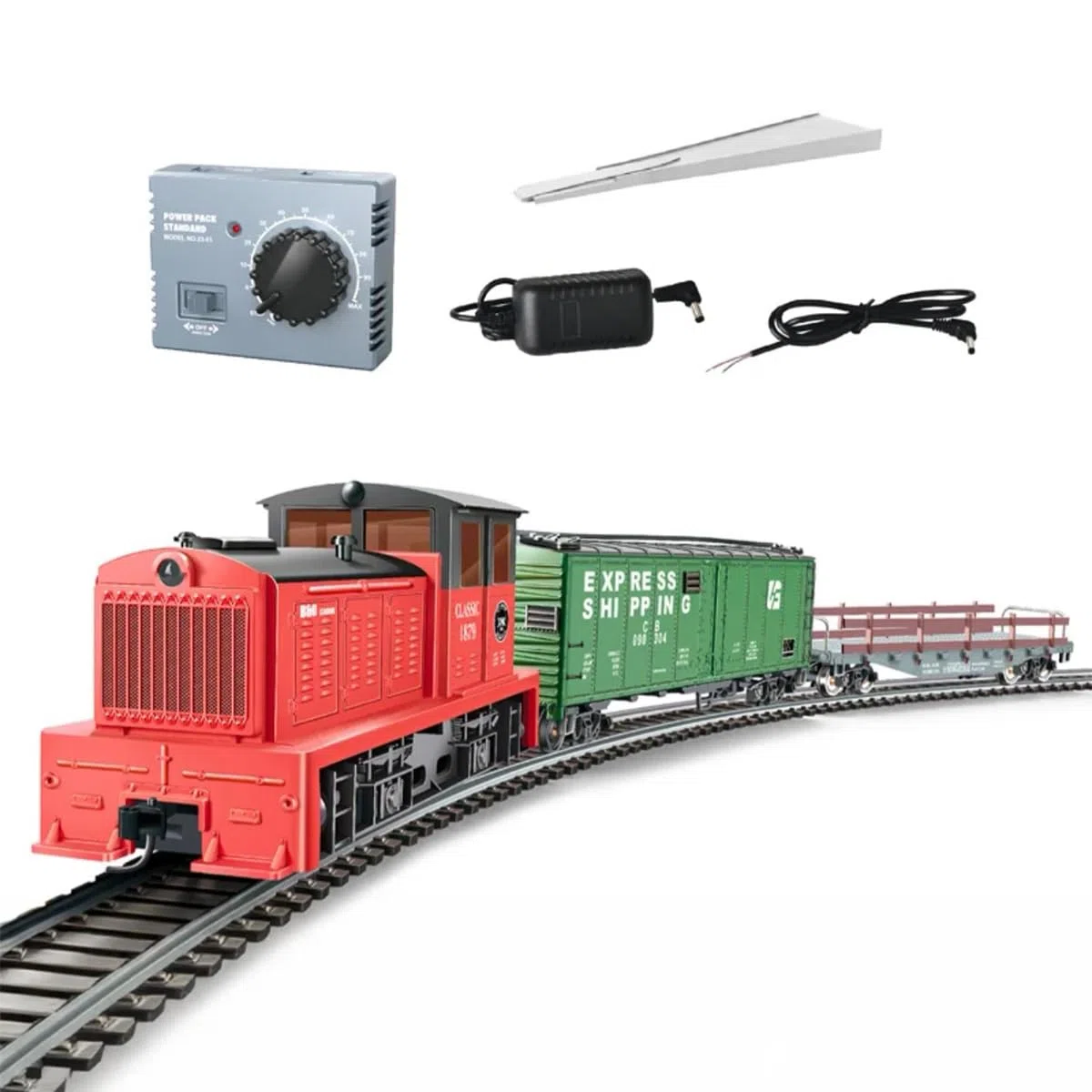 Retro Dampflok Modell Bausteine, 1:87 HO Dampflok DDT Eisenbahnmodell-Set mit Schienen, Dampfzug Modell, Amerikanische Dampflok, Lokomotive Set Eisenbahn für Erwachsene