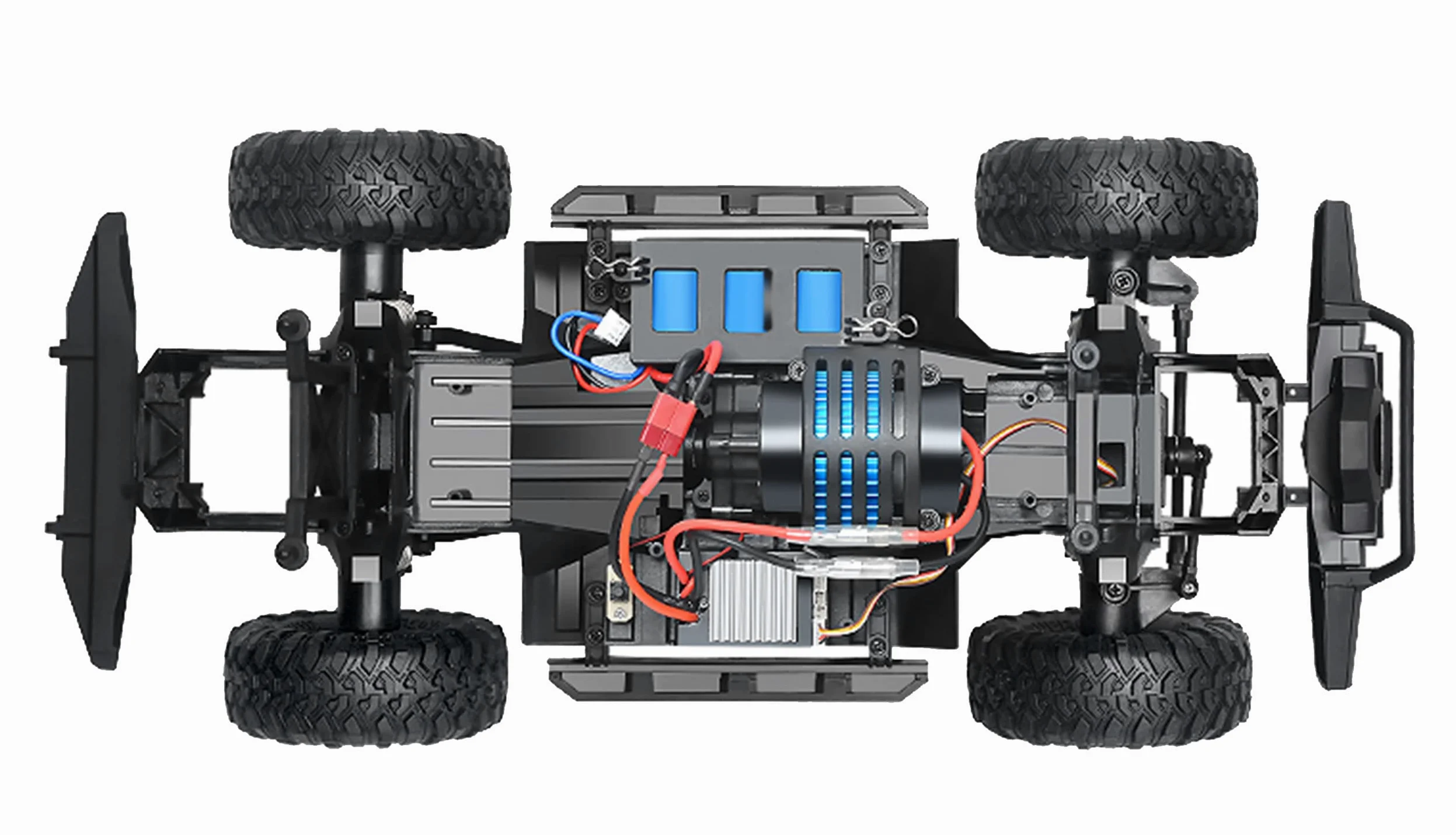 Amewi 22589 Dirt Climbing SUV Safari Crawler 4WD 1:10 RTR inkl. Akku, Fernsteuerung, Ladekabel, Gelb