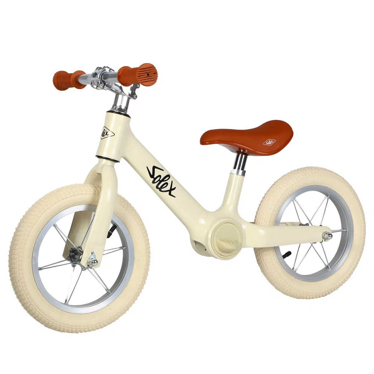 MGM JOUET - Laufrad - Solex - 119350 - Freilauf - Beige - 30 Kg Max - Metall - 12 Zoll - Kinderfahrrad Ohne Pedale - Geschenk - Geburtstag - Gleichgewicht - Für Kinder von 2 bis 6 Jahren