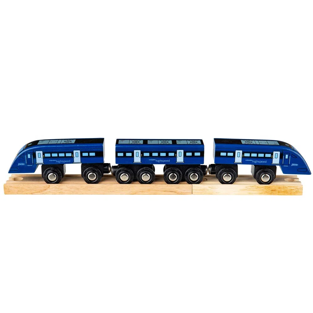 Bigjigs Rail Hochgeschwindigkeitszug Eins – Kompatibel mit Anderen großen Eisenbahnmarken