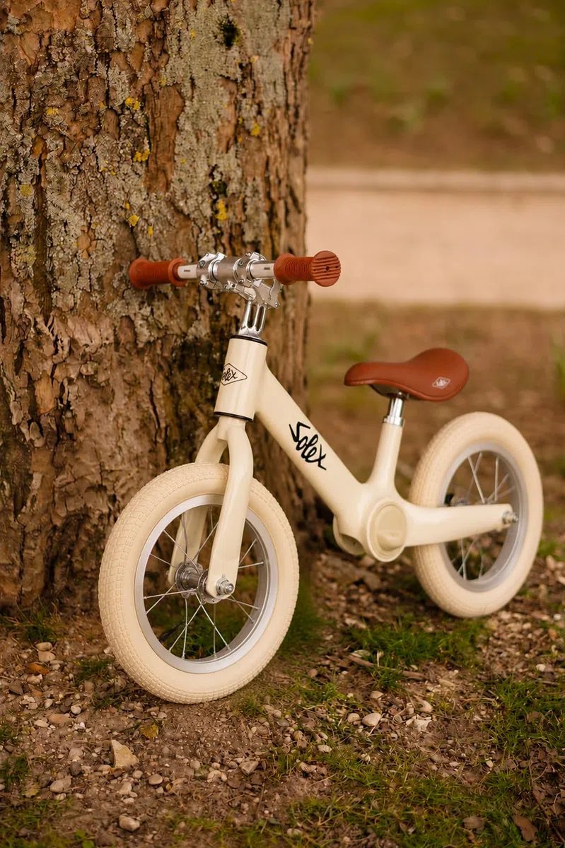 MGM JOUET - Laufrad - Solex - 119350 - Freilauf - Beige - 30 Kg Max - Metall - 12 Zoll - Kinderfahrrad Ohne Pedale - Geschenk - Geburtstag - Gleichgewicht - Für Kinder von 2 bis 6 Jahren