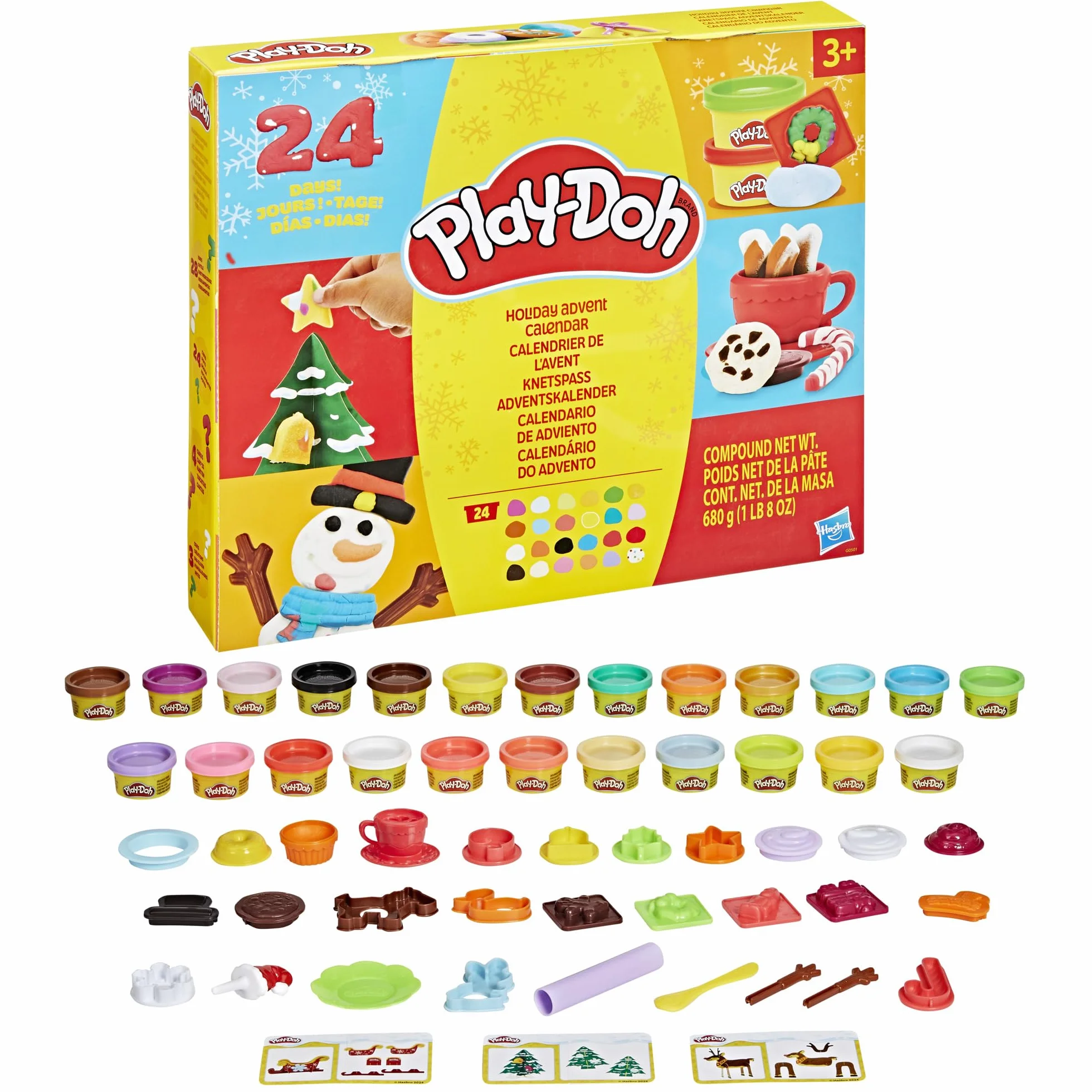 Play-Doh Knetspaß Adventskalender für Kinder, Średni
