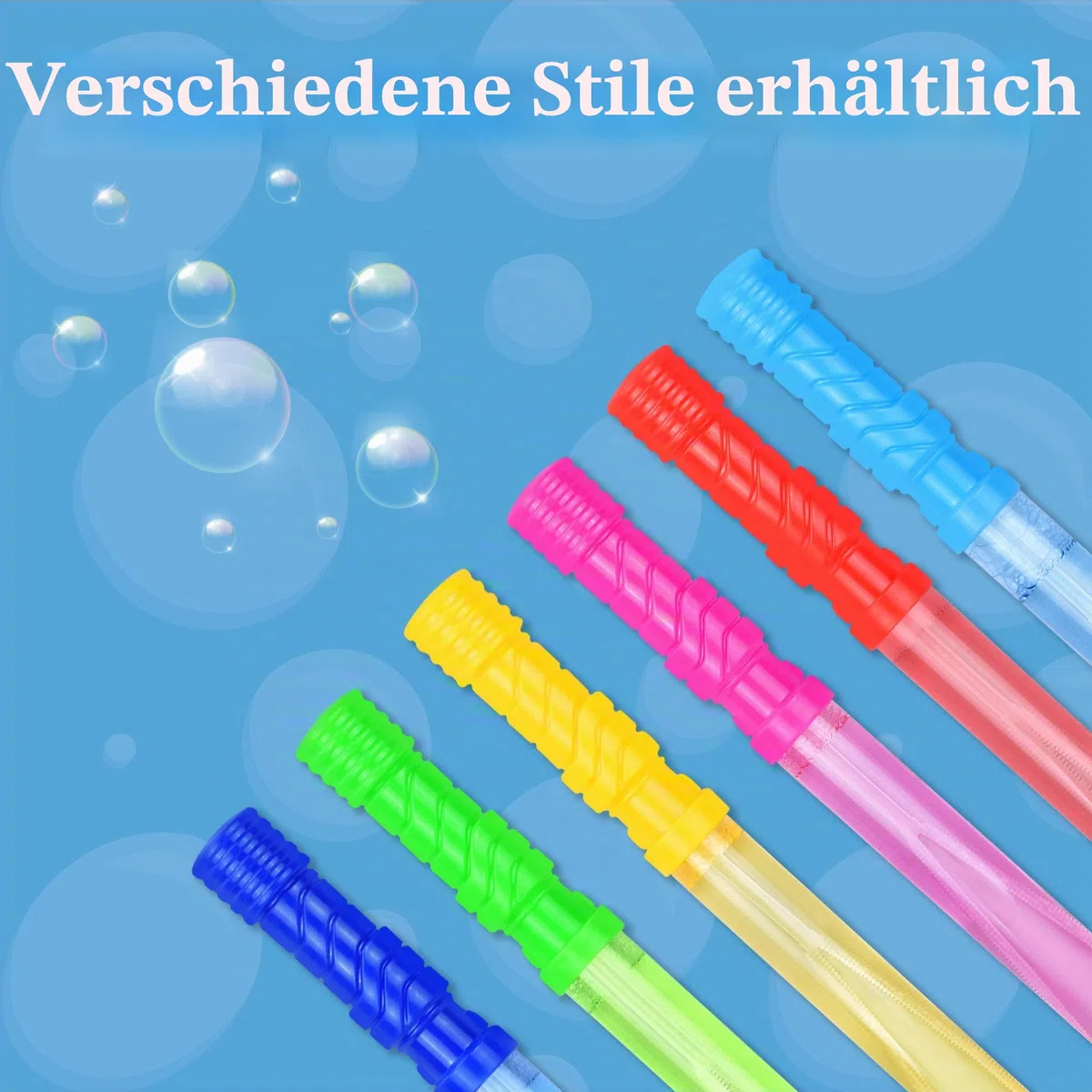 JOYIN 12 Stück 4oz(118ml) Seifenblasen Stab, Seifenblasen Set Kinder mit 12 Beutel 12ml Seifenblasenflüssigkeit, Seifenblasenschwert für Hochzeit Geburtstag Party Taufe Valentinstag, Sommerspielzeug