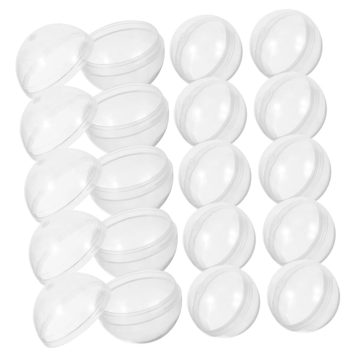 HOMSFOU Füllbare Klare Kugeln 2.8 cm Kunststoff Bälle Für Tombola Partyzubehör Spielzeug Bingo Ersatzbälle Transparent Runde Kugeln Für DIY Geschenkverpackung