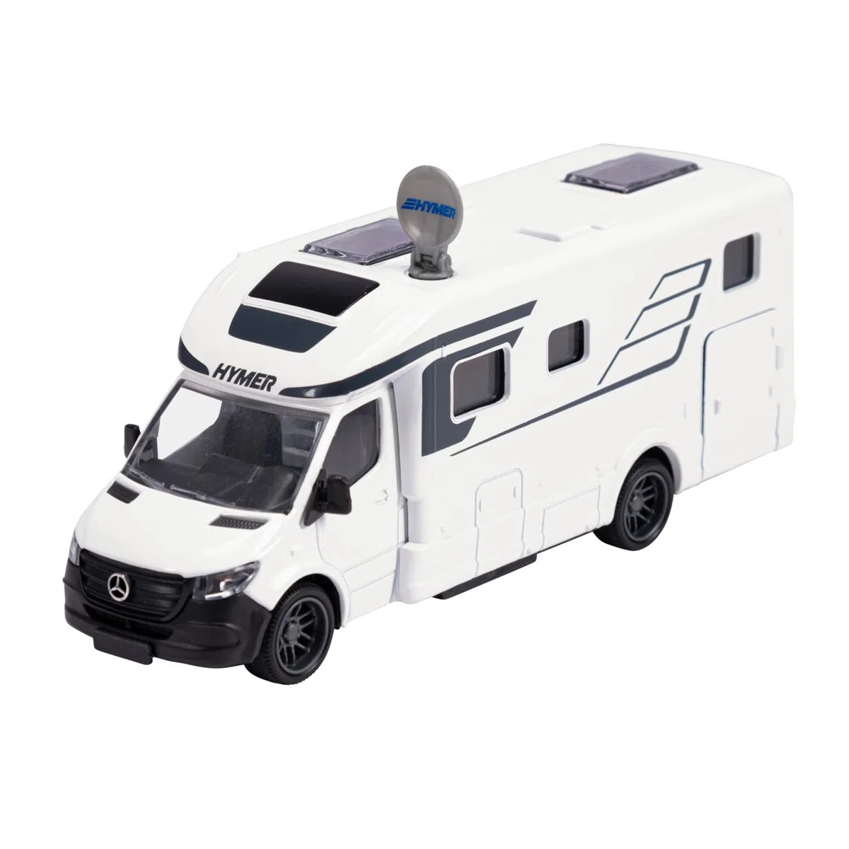 Majorette Auto Hymer B-Class Camper (19 cm) - großes MasterLine Wohnmobil mit Metall-Karosserie, Freilauf, Gummireifen & beweglichen Teilen, Modellauto für Sammler und Kinder ab 3 Jahre