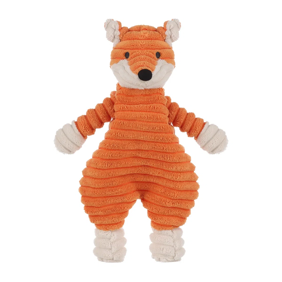 Apricot Lamb Orange Cord Fuchs Weiche Sicherheitsdecke Schmusetuch für Babys, Plüsch Schnuffeltuch, Beruhigungstuch für Baby Jungen und Mädchen, 26 cm