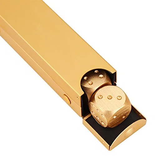 Würfel Set, 5 Stücke Aluminiumlegierung für Tischspiel, Poker Accessoires, Männer Geschenk, für Party, Familienabend und Feiern