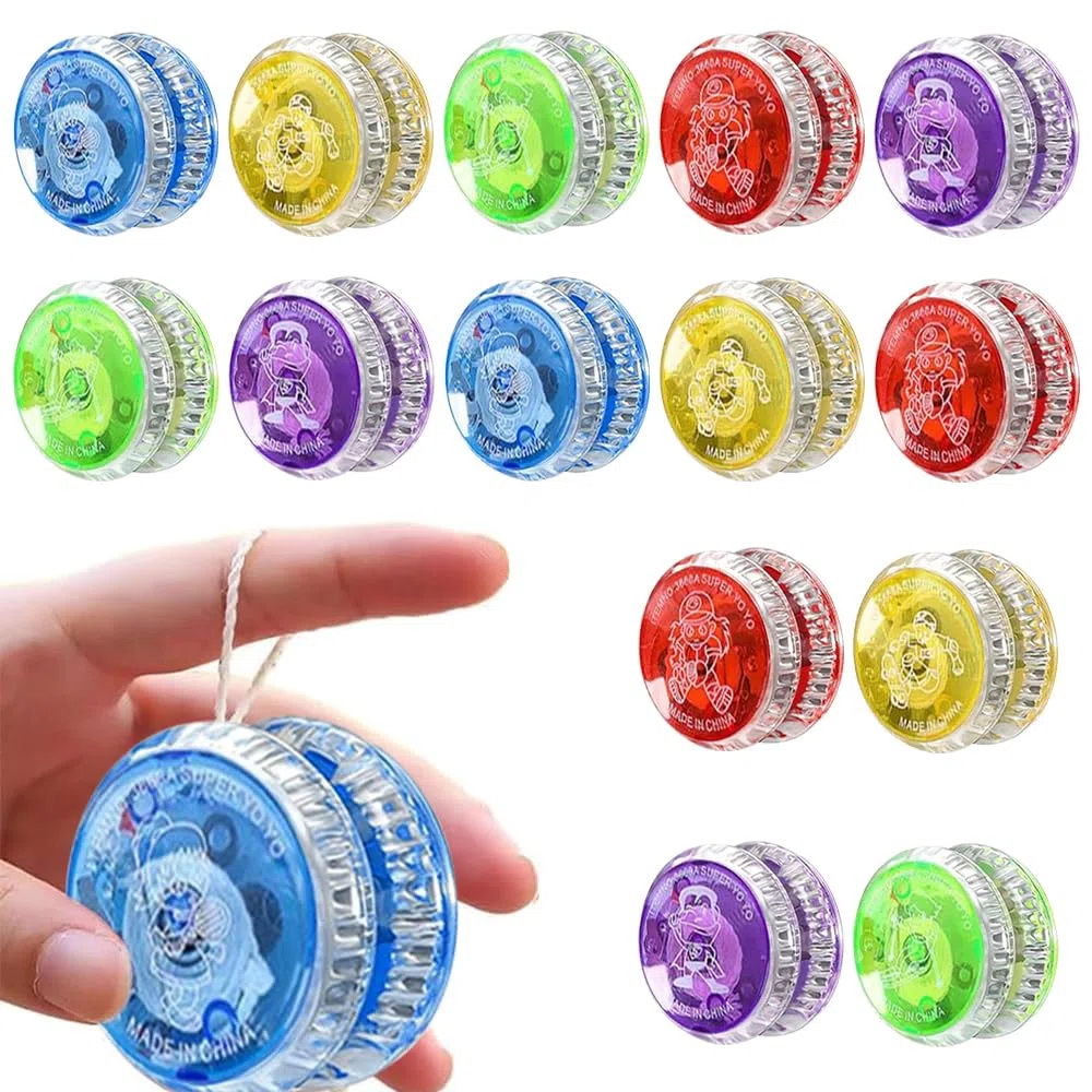 LED Licht YoYo, Responsive yoyo für Kinder, 15 Stück JoJo Kinder, Leuchten Yoyos für Kind, Professionelles Yoyos, für Kind und Anfänger, Yo-yo für Geburtstagsgeschenke, Partys und Feiern