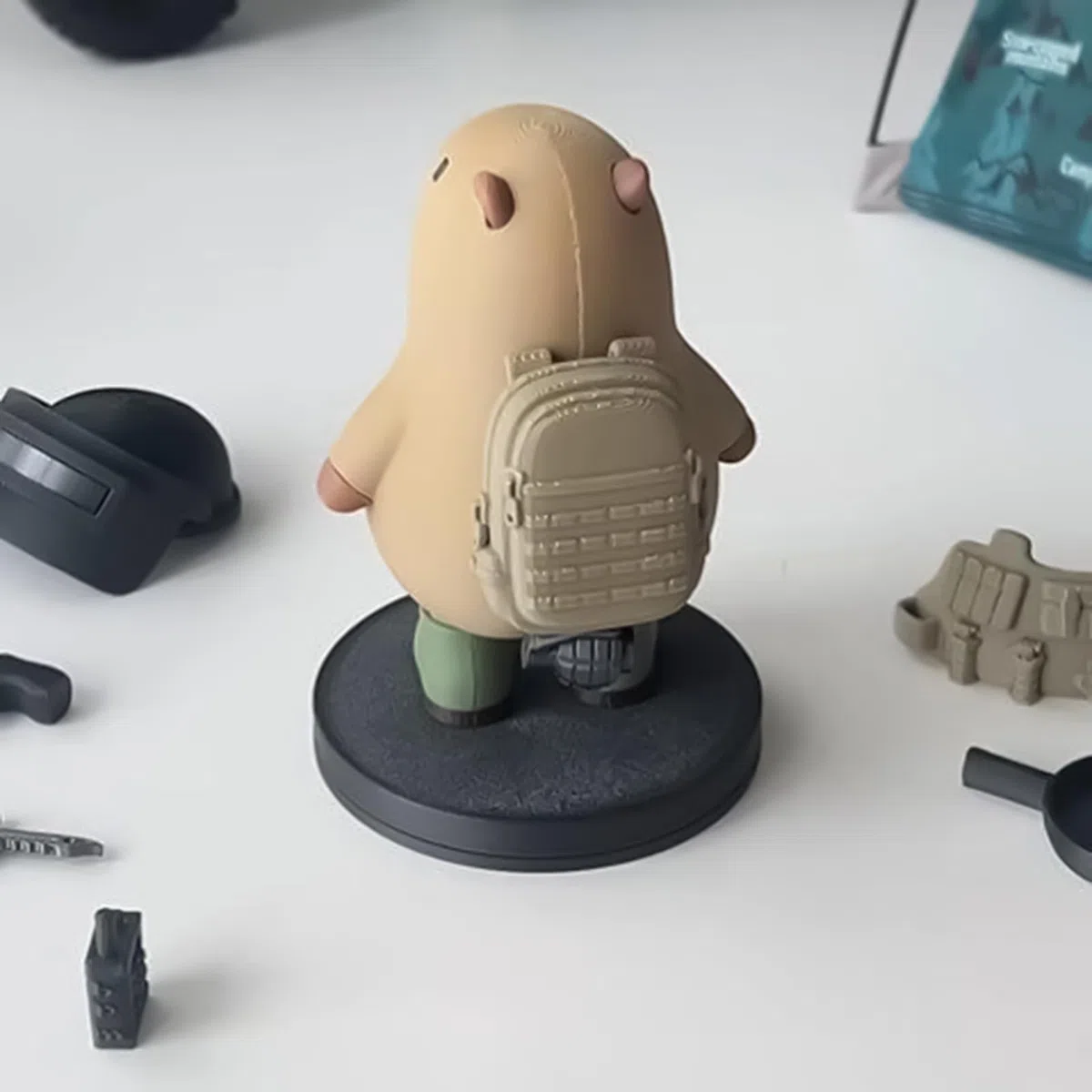 Generisch Magnetisches Capybara-Spezialkräfte Schreibtischspielzeug - Abnehmbare 3D-Druck Dekofigur, Niedliches Sammlerstück für Büro & Zuhause | Originelles Geschenk