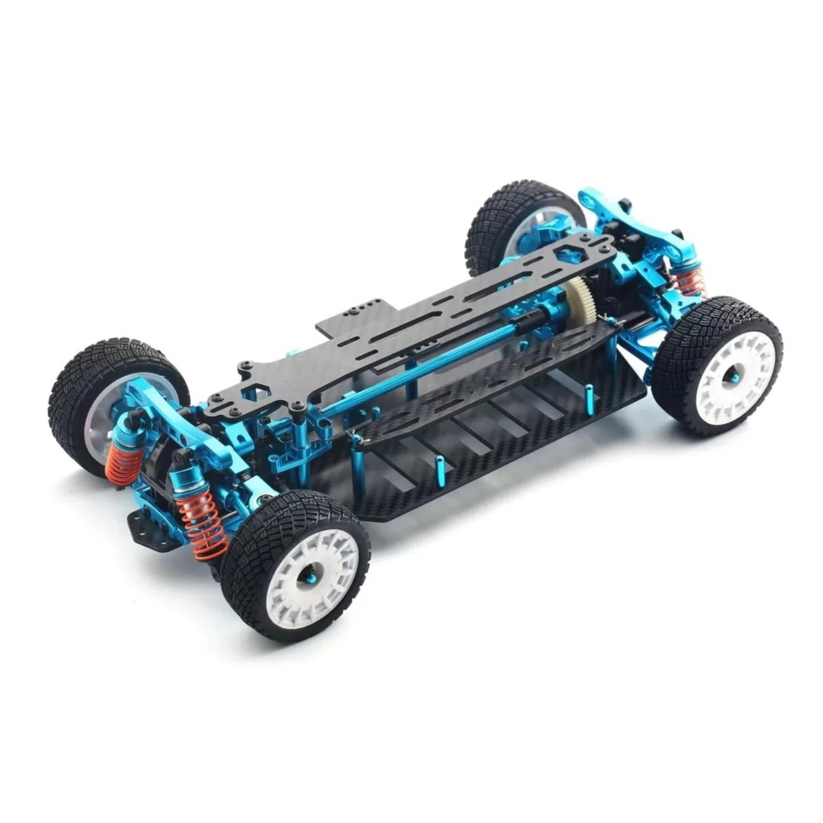 Für Tamiya Für TT02 4WD 1/10 Carbonfaserrahmen Aluminiumlegierung DIY Modell Touring RC Auto On-Road Drift Für Rennwagen Upgrade-Teile-KIT RC Chassis Rahmen